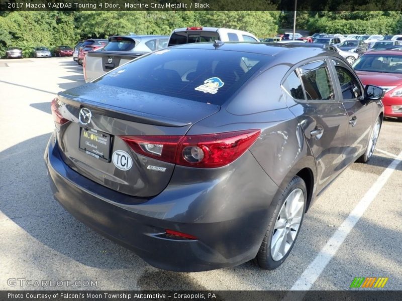 Machine Gray Metallic / Black 2017 Mazda MAZDA3 Touring 4 Door