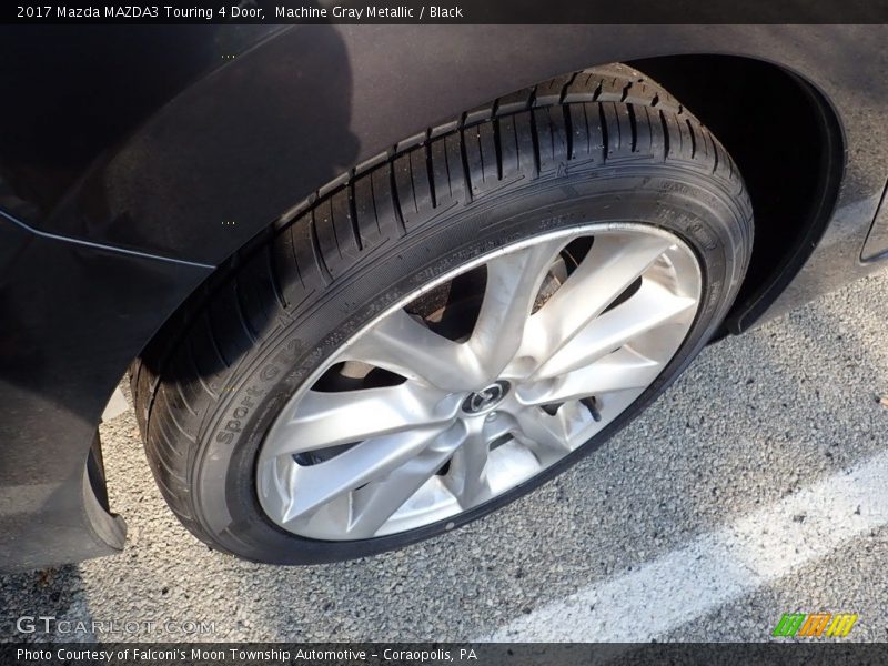 Machine Gray Metallic / Black 2017 Mazda MAZDA3 Touring 4 Door