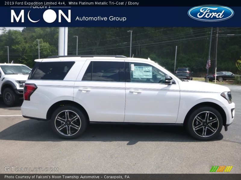 White Platinum Metallic Tri-Coat / Ebony 2019 Ford Expedition Limited 4x4
