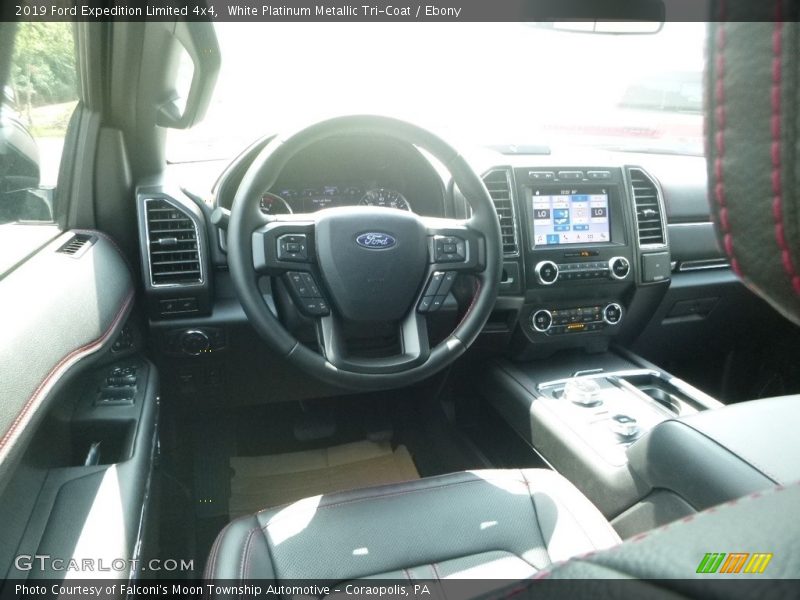 White Platinum Metallic Tri-Coat / Ebony 2019 Ford Expedition Limited 4x4