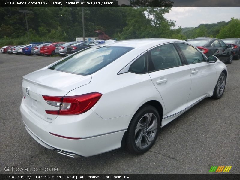 Platinum White Pearl / Black 2019 Honda Accord EX-L Sedan