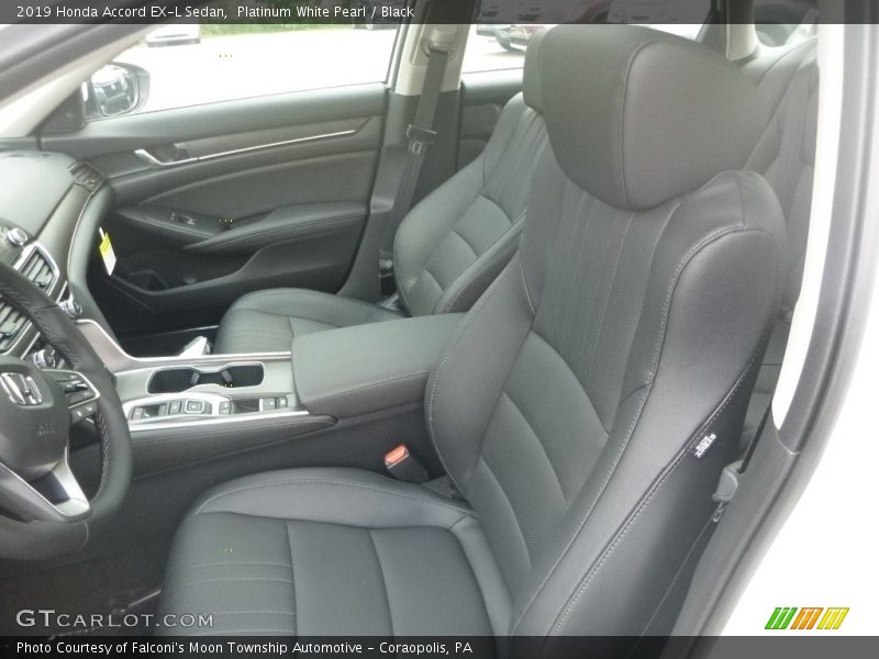 Platinum White Pearl / Black 2019 Honda Accord EX-L Sedan