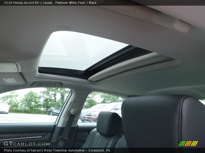 Platinum White Pearl / Black 2019 Honda Accord EX-L Sedan