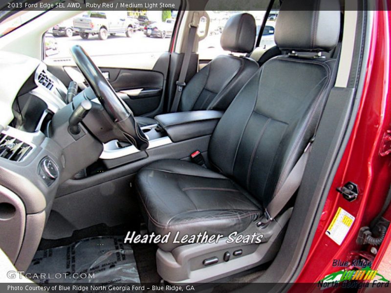 Ruby Red / Medium Light Stone 2013 Ford Edge SEL AWD