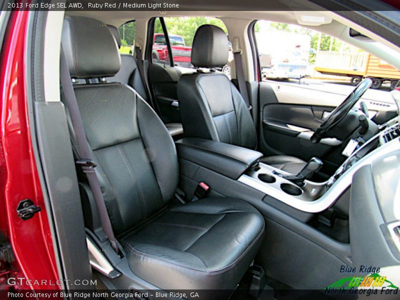 Ruby Red / Medium Light Stone 2013 Ford Edge SEL AWD