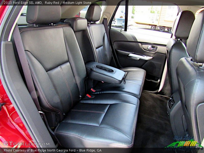 Ruby Red / Medium Light Stone 2013 Ford Edge SEL AWD