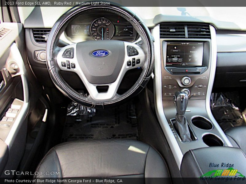 Ruby Red / Medium Light Stone 2013 Ford Edge SEL AWD