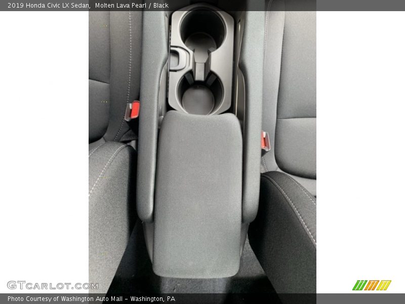 Molten Lava Pearl / Black 2019 Honda Civic LX Sedan
