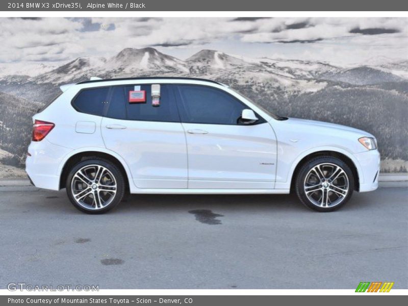 Alpine White / Black 2014 BMW X3 xDrive35i