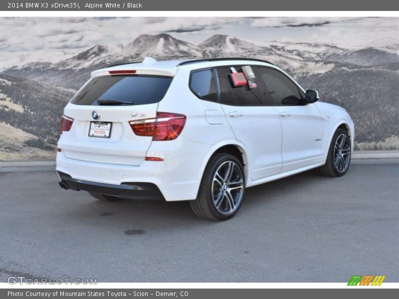 Alpine White / Black 2014 BMW X3 xDrive35i