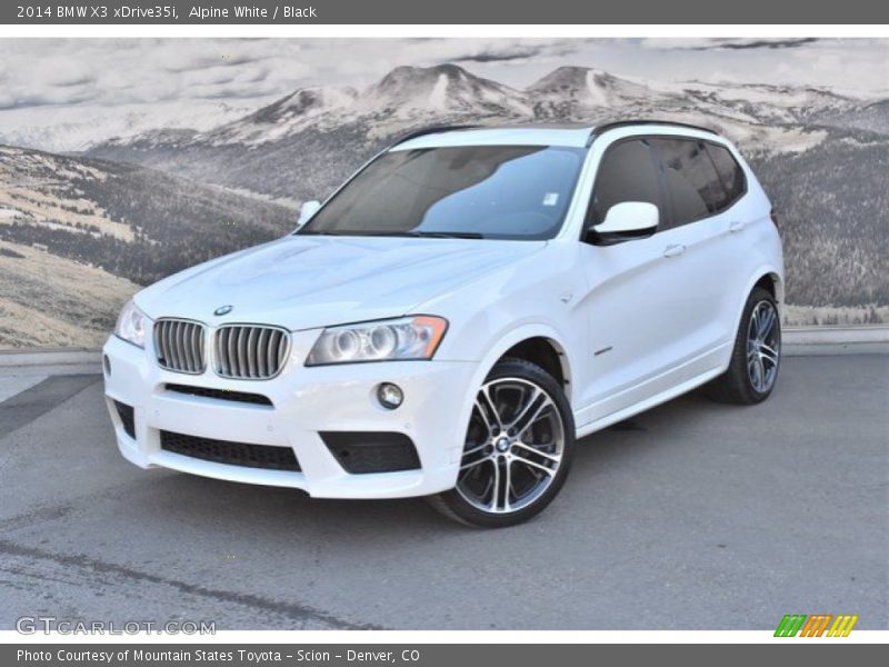Alpine White / Black 2014 BMW X3 xDrive35i