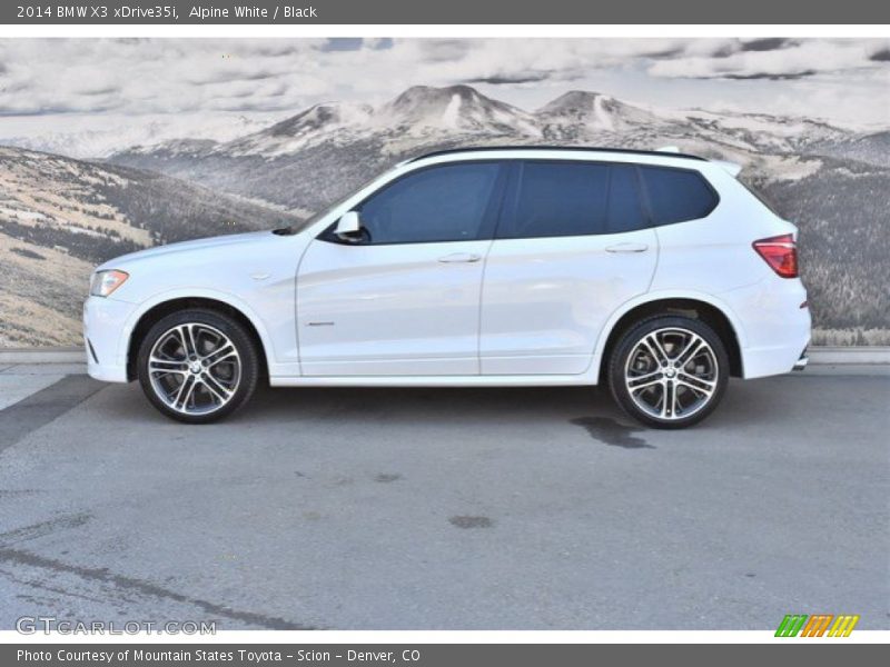 Alpine White / Black 2014 BMW X3 xDrive35i