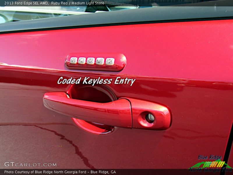 Ruby Red / Medium Light Stone 2013 Ford Edge SEL AWD