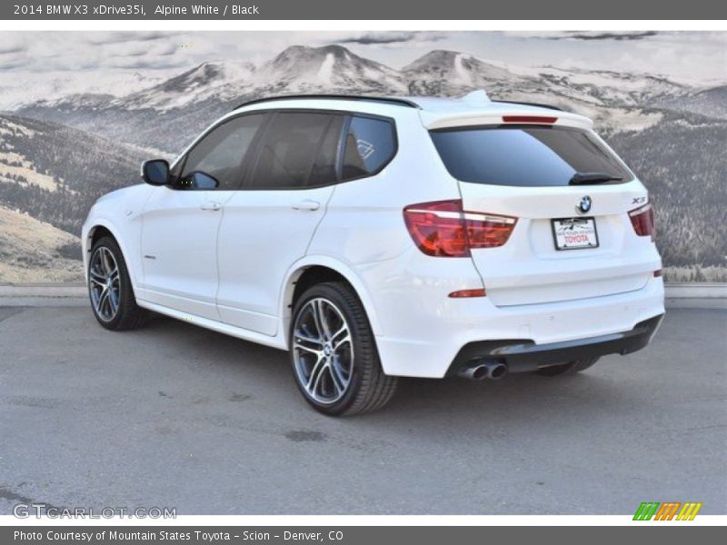 Alpine White / Black 2014 BMW X3 xDrive35i