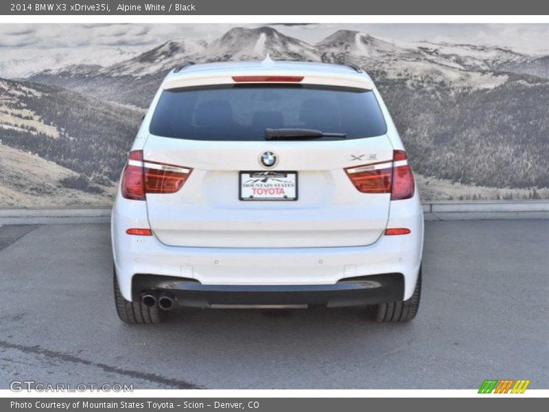 Alpine White / Black 2014 BMW X3 xDrive35i