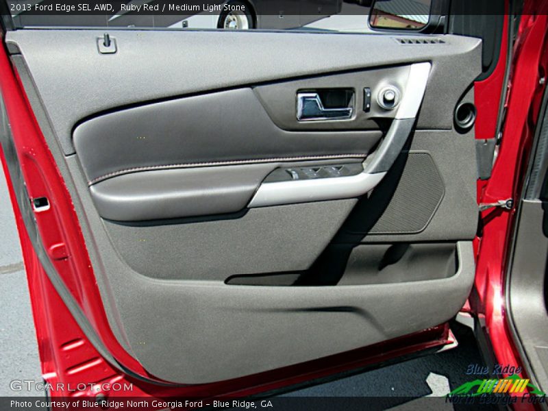 Ruby Red / Medium Light Stone 2013 Ford Edge SEL AWD