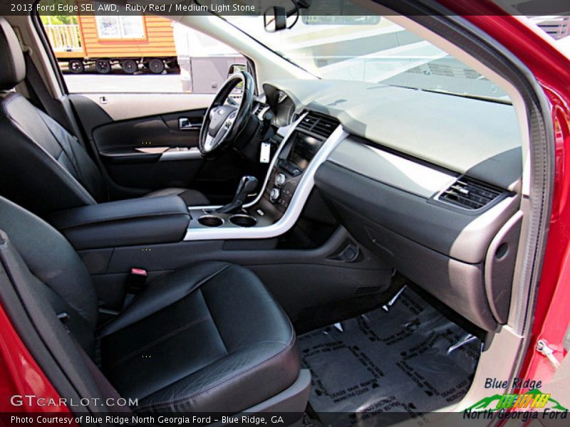Ruby Red / Medium Light Stone 2013 Ford Edge SEL AWD