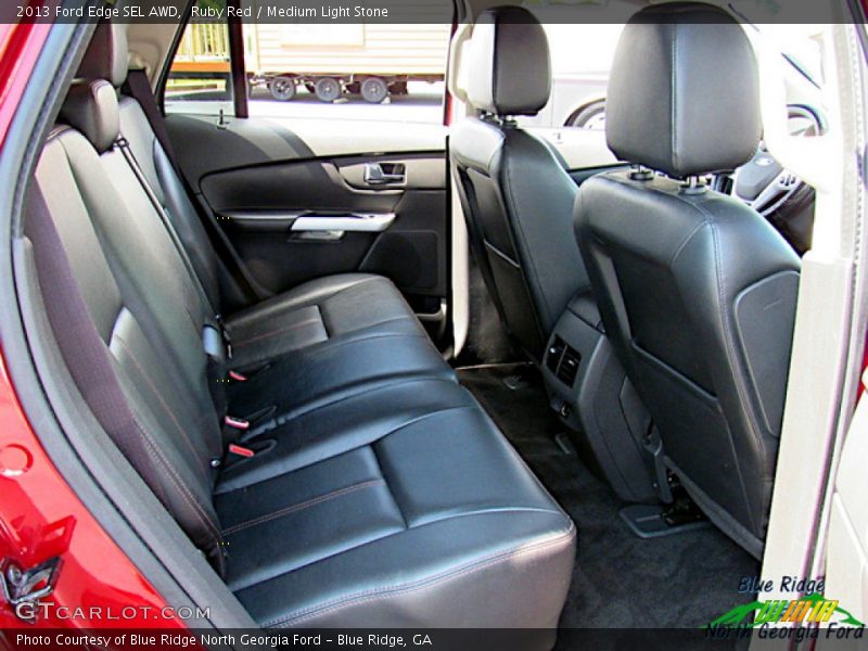 Ruby Red / Medium Light Stone 2013 Ford Edge SEL AWD