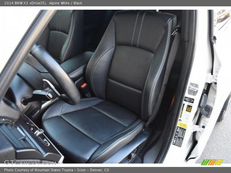 Alpine White / Black 2014 BMW X3 xDrive35i