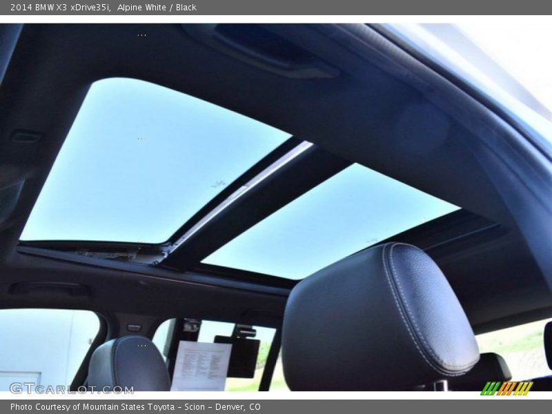 Alpine White / Black 2014 BMW X3 xDrive35i