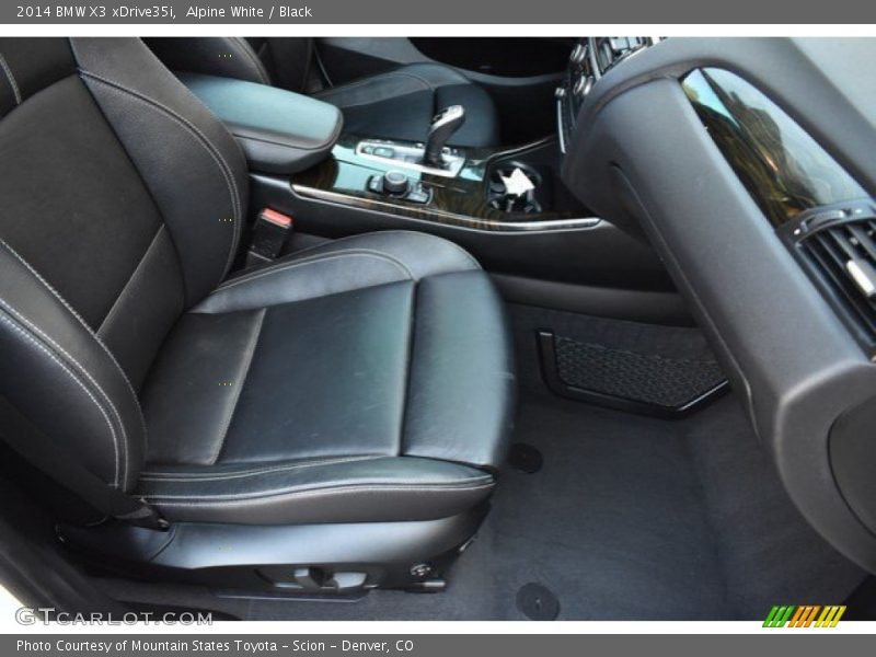Alpine White / Black 2014 BMW X3 xDrive35i