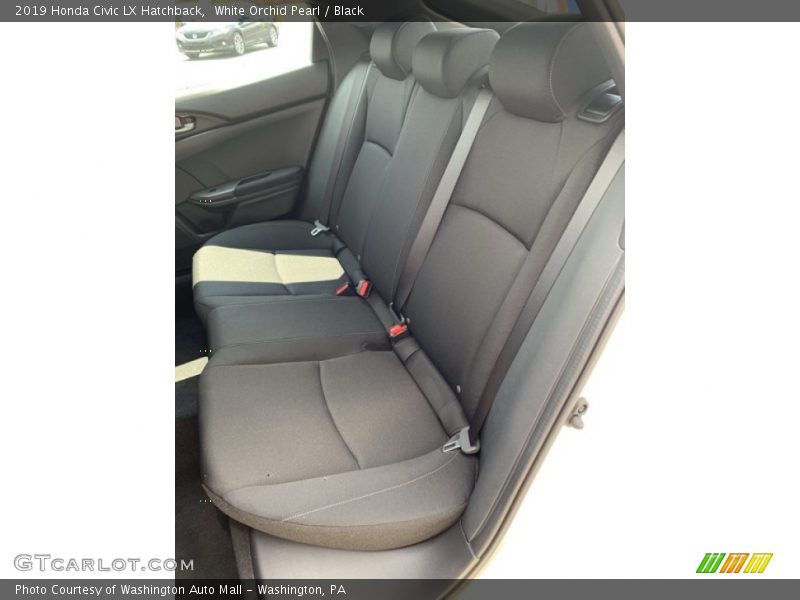 White Orchid Pearl / Black 2019 Honda Civic LX Hatchback