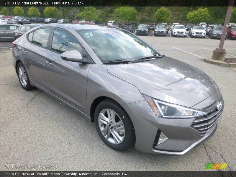 Fluid Metal / Black 2020 Hyundai Elantra SEL