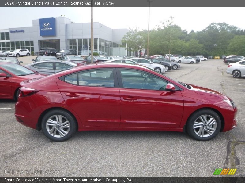 Scarlet Red Pearl / Gray 2020 Hyundai Elantra Value Edition