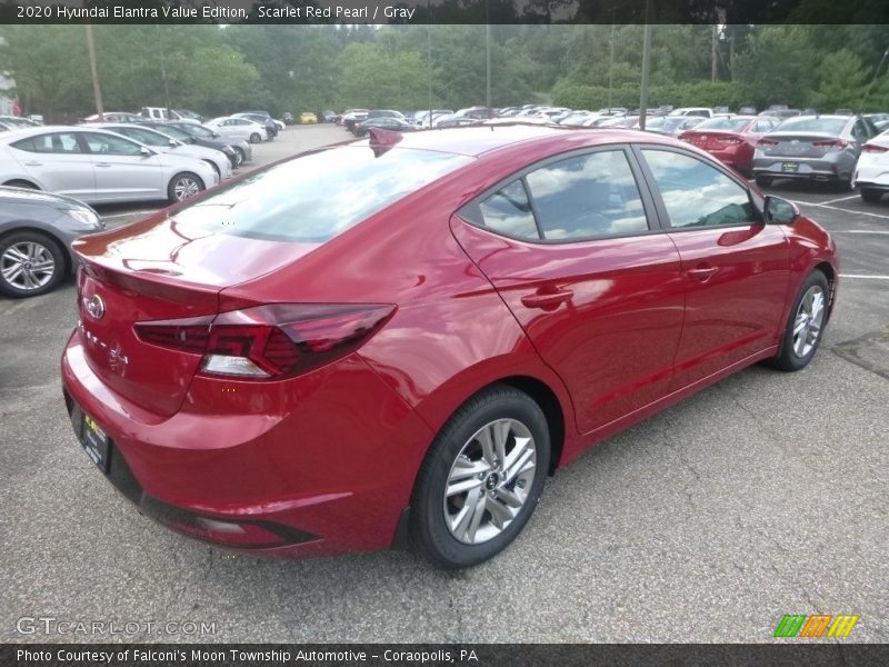 Scarlet Red Pearl / Gray 2020 Hyundai Elantra Value Edition