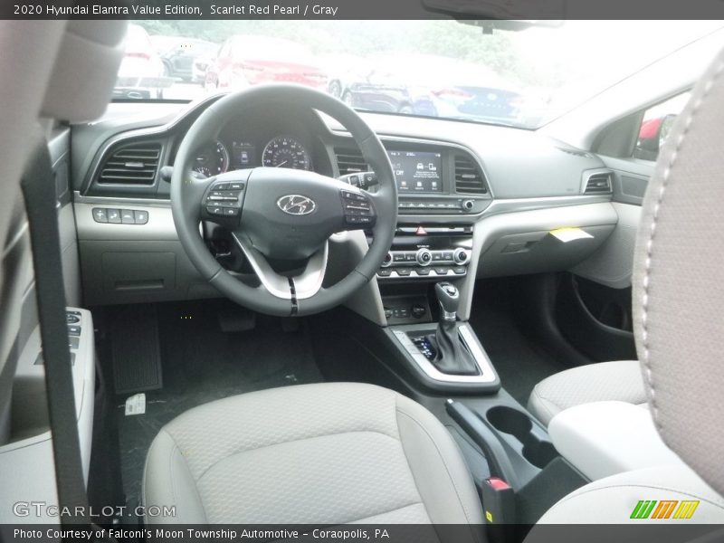 Scarlet Red Pearl / Gray 2020 Hyundai Elantra Value Edition