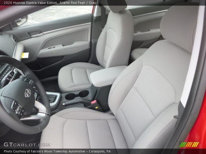 Scarlet Red Pearl / Gray 2020 Hyundai Elantra Value Edition
