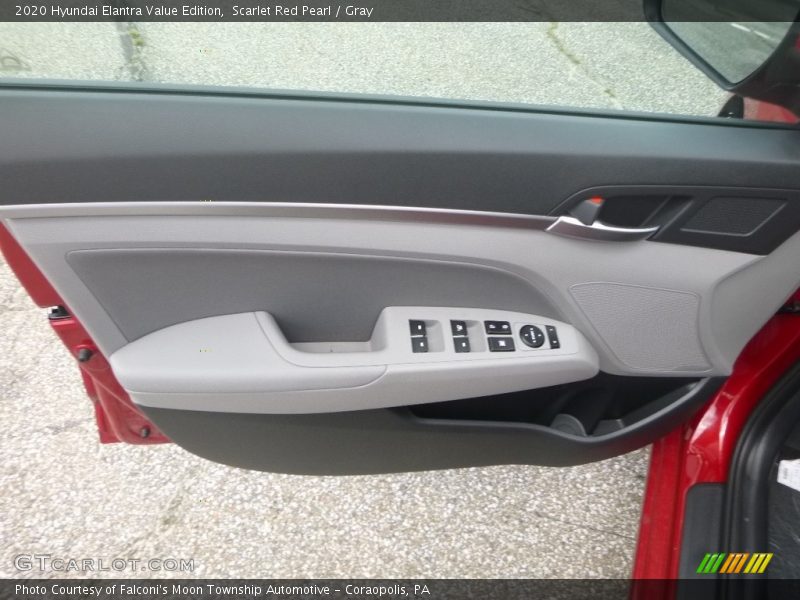 Scarlet Red Pearl / Gray 2020 Hyundai Elantra Value Edition