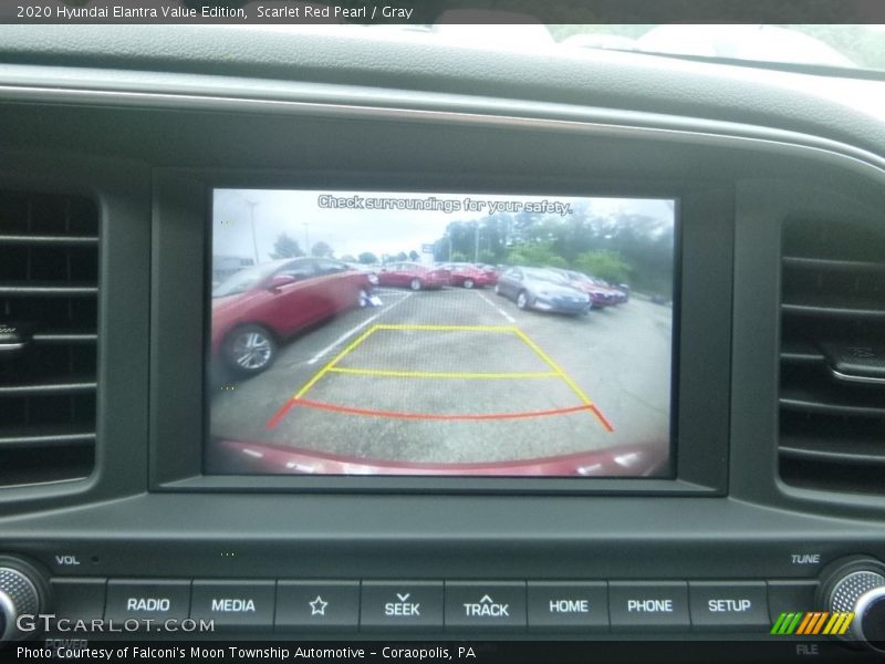 Scarlet Red Pearl / Gray 2020 Hyundai Elantra Value Edition