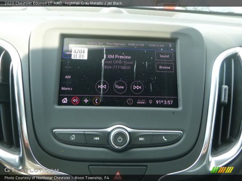 Nightfall Gray Metallic / Jet Black 2020 Chevrolet Equinox LT AWD