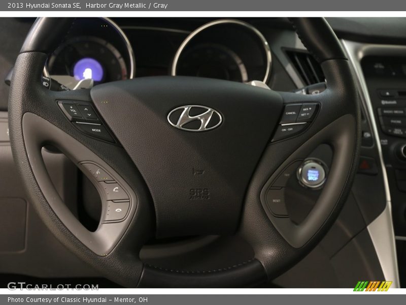 Harbor Gray Metallic / Gray 2013 Hyundai Sonata SE