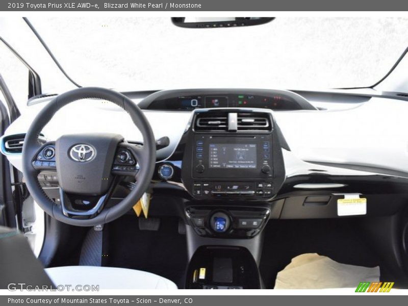 Blizzard White Pearl / Moonstone 2019 Toyota Prius XLE AWD-e