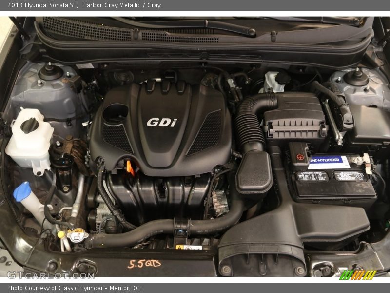 Harbor Gray Metallic / Gray 2013 Hyundai Sonata SE