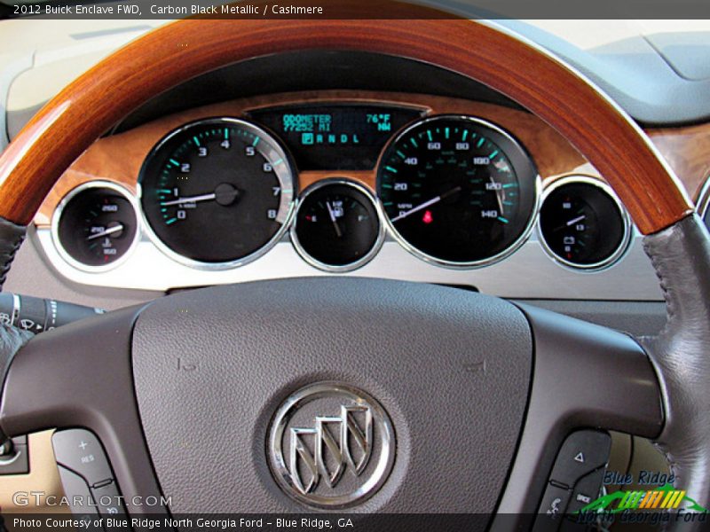 Carbon Black Metallic / Cashmere 2012 Buick Enclave FWD