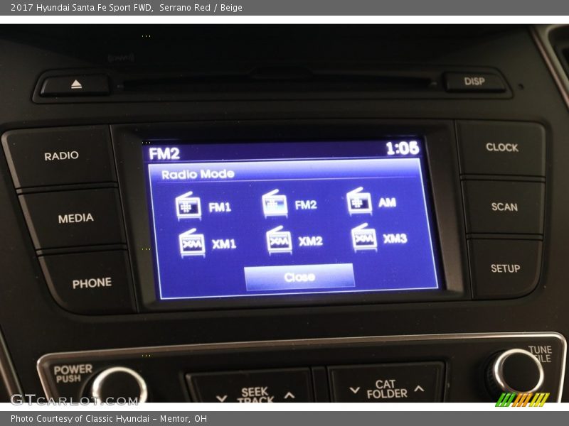 Serrano Red / Beige 2017 Hyundai Santa Fe Sport FWD
