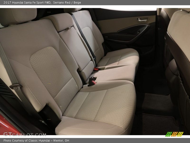 Serrano Red / Beige 2017 Hyundai Santa Fe Sport FWD