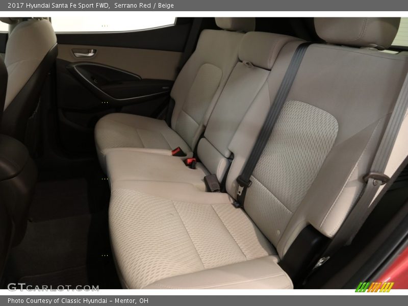 Serrano Red / Beige 2017 Hyundai Santa Fe Sport FWD