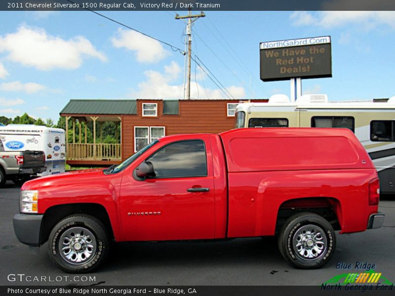 Victory Red / Dark Titanium 2011 Chevrolet Silverado 1500 Regular Cab