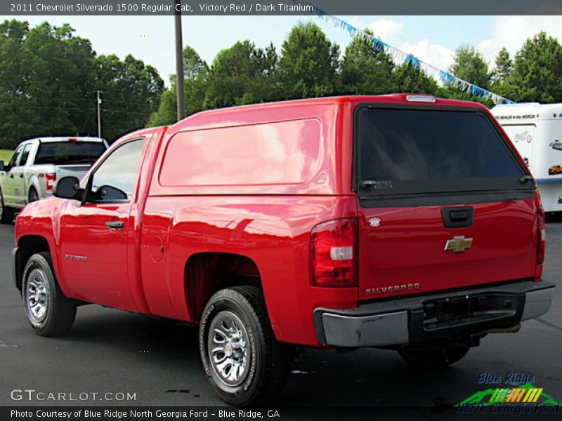 Victory Red / Dark Titanium 2011 Chevrolet Silverado 1500 Regular Cab