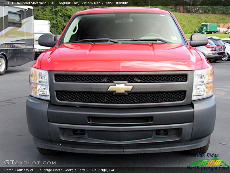 Victory Red / Dark Titanium 2011 Chevrolet Silverado 1500 Regular Cab