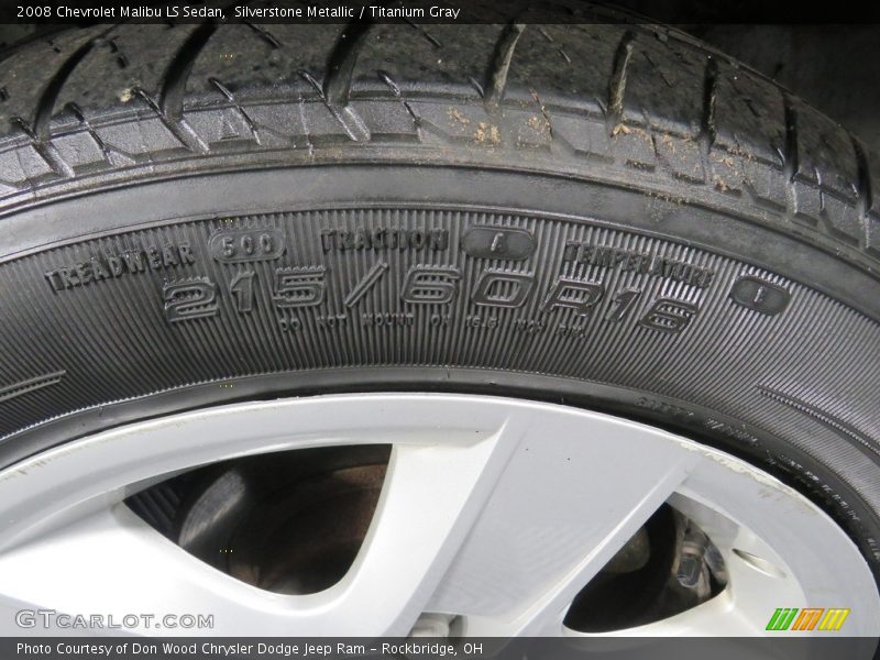 Silverstone Metallic / Titanium Gray 2008 Chevrolet Malibu LS Sedan
