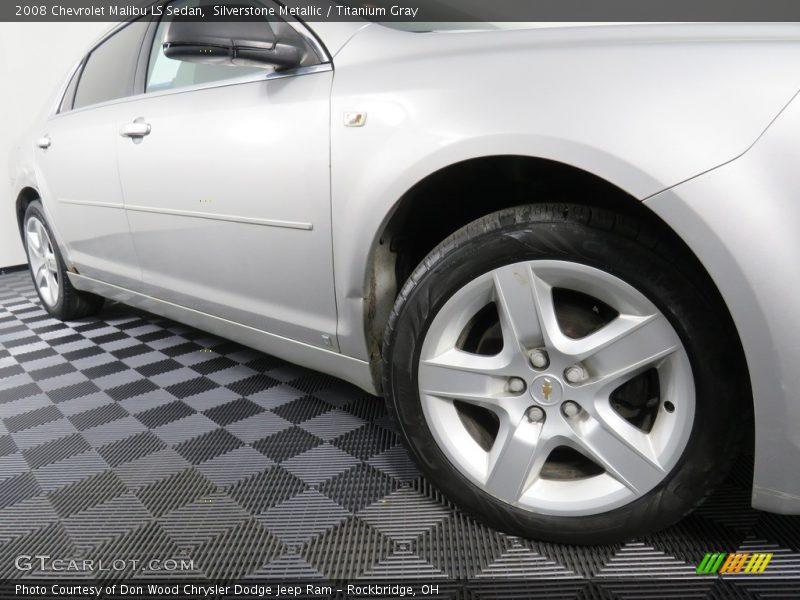 Silverstone Metallic / Titanium Gray 2008 Chevrolet Malibu LS Sedan