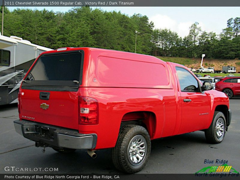 Victory Red / Dark Titanium 2011 Chevrolet Silverado 1500 Regular Cab