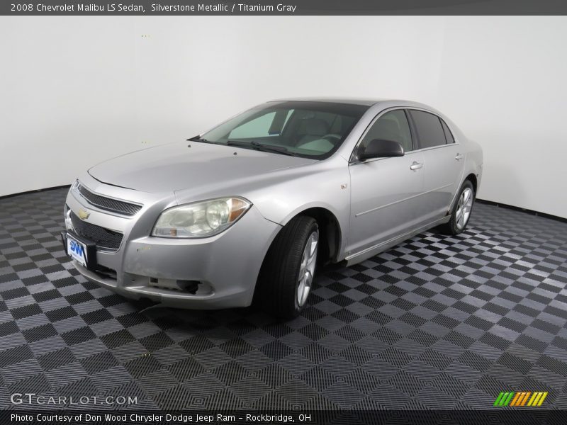 Silverstone Metallic / Titanium Gray 2008 Chevrolet Malibu LS Sedan