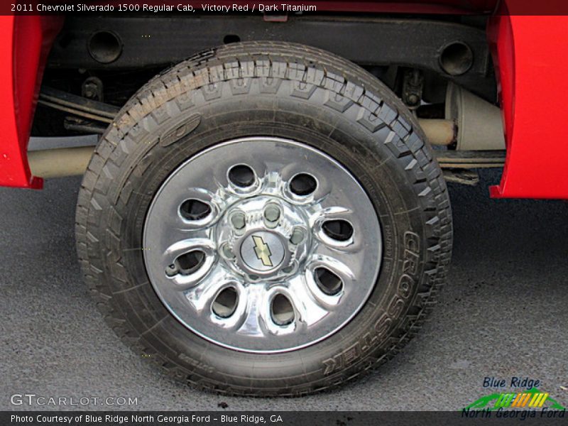 Victory Red / Dark Titanium 2011 Chevrolet Silverado 1500 Regular Cab