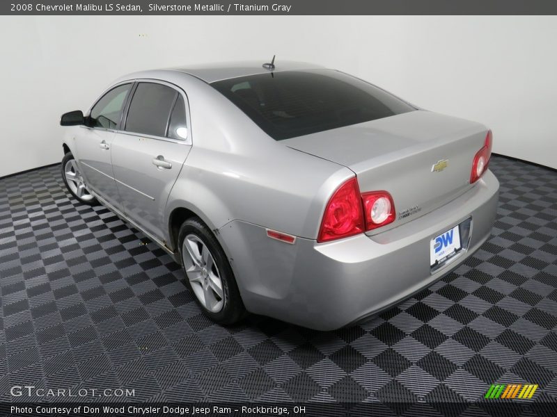 Silverstone Metallic / Titanium Gray 2008 Chevrolet Malibu LS Sedan
